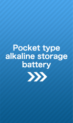 Pocket type alkaline storage battery